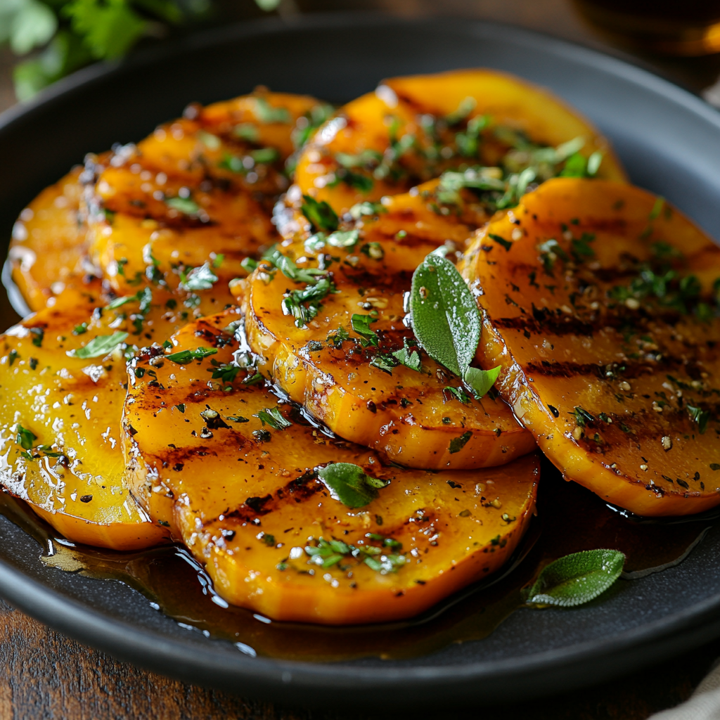 Maple Glazed Air Fryer Squash Recipe