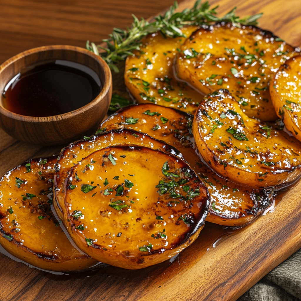 Maple Glazed Air Fryer Squash Recipe