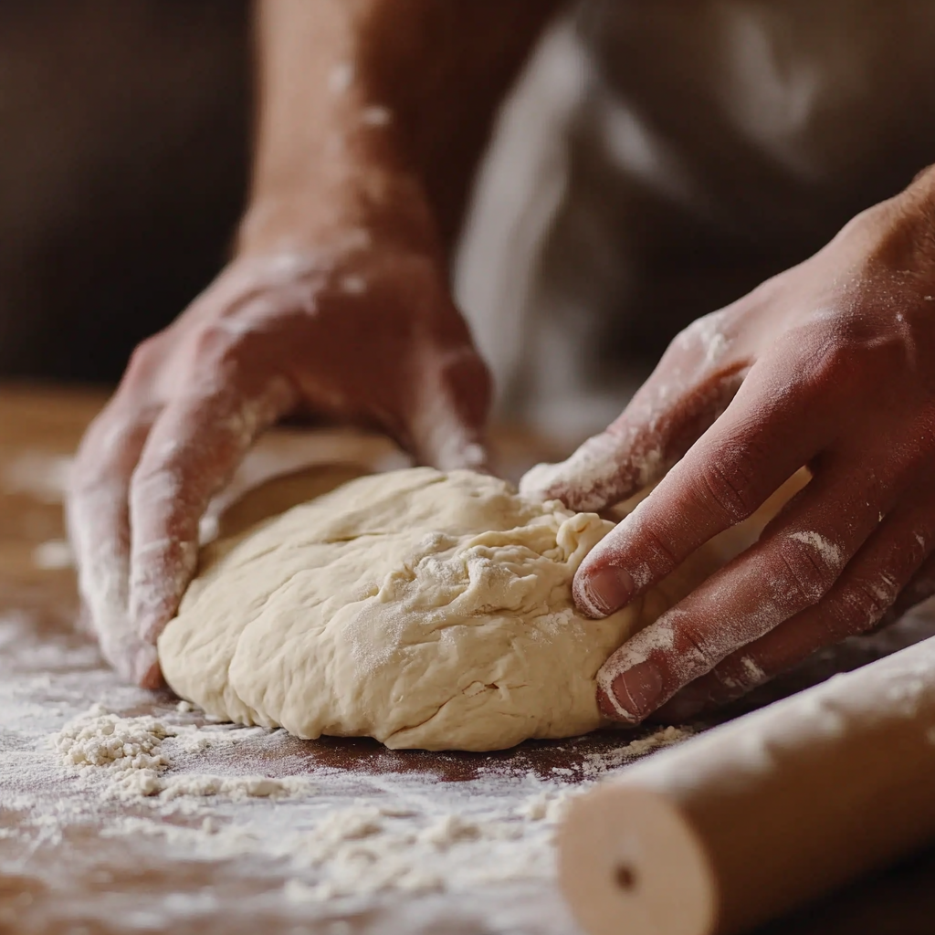 Pizza Dough Recipe Using 00 Flour Whole Tomatoes and Chimichurri