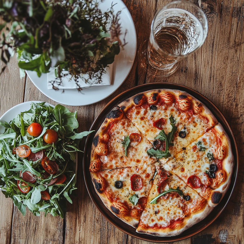 Pizza Dough Recipe Using 00 Flour Whole Tomatoes and Chimichurri