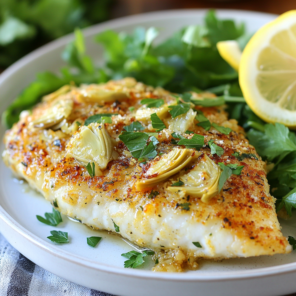 artichoke and parmesan tilapia recipe