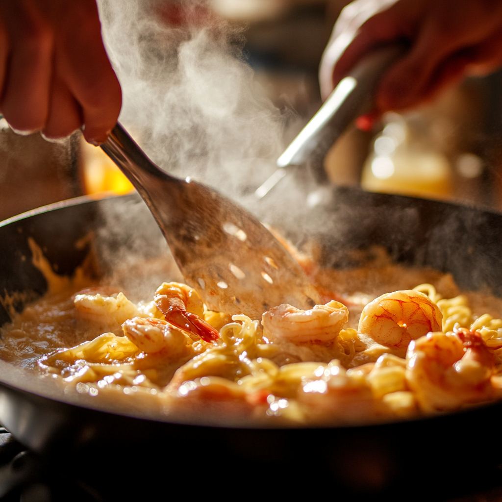 creamy shrimp and pasta recipes with pico de gallo recipe