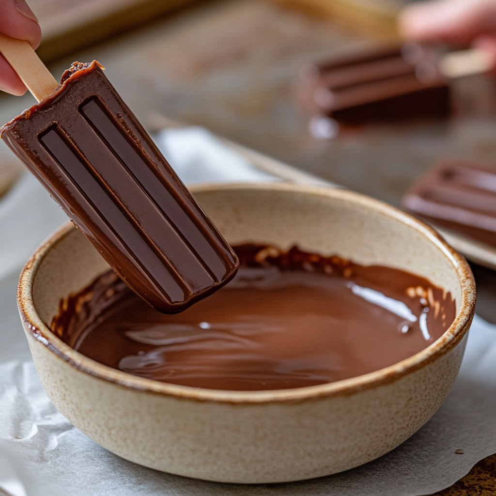 homemade eskimo pie popsicle recipe