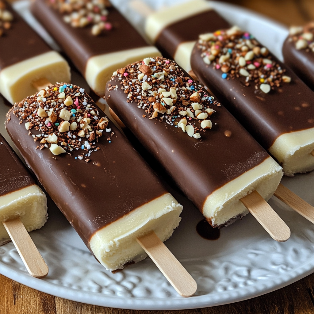 homemade eskimo pie popsicle recipe