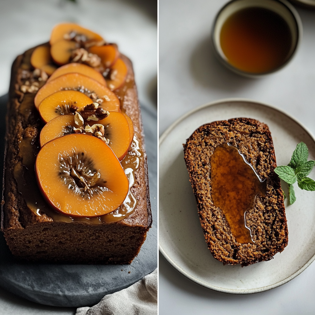 persimmon gingerbread loaf recipe