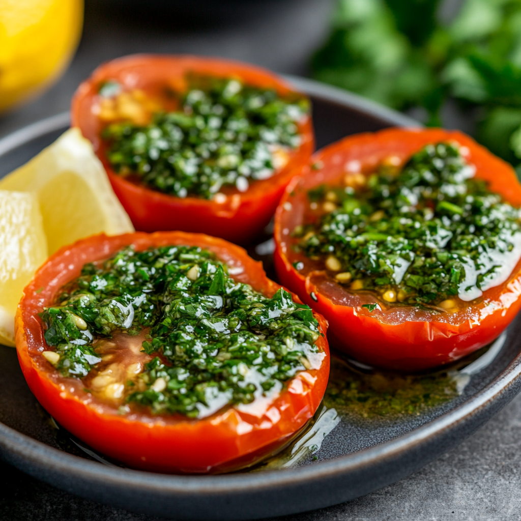 tomato halves chimichurri recipe