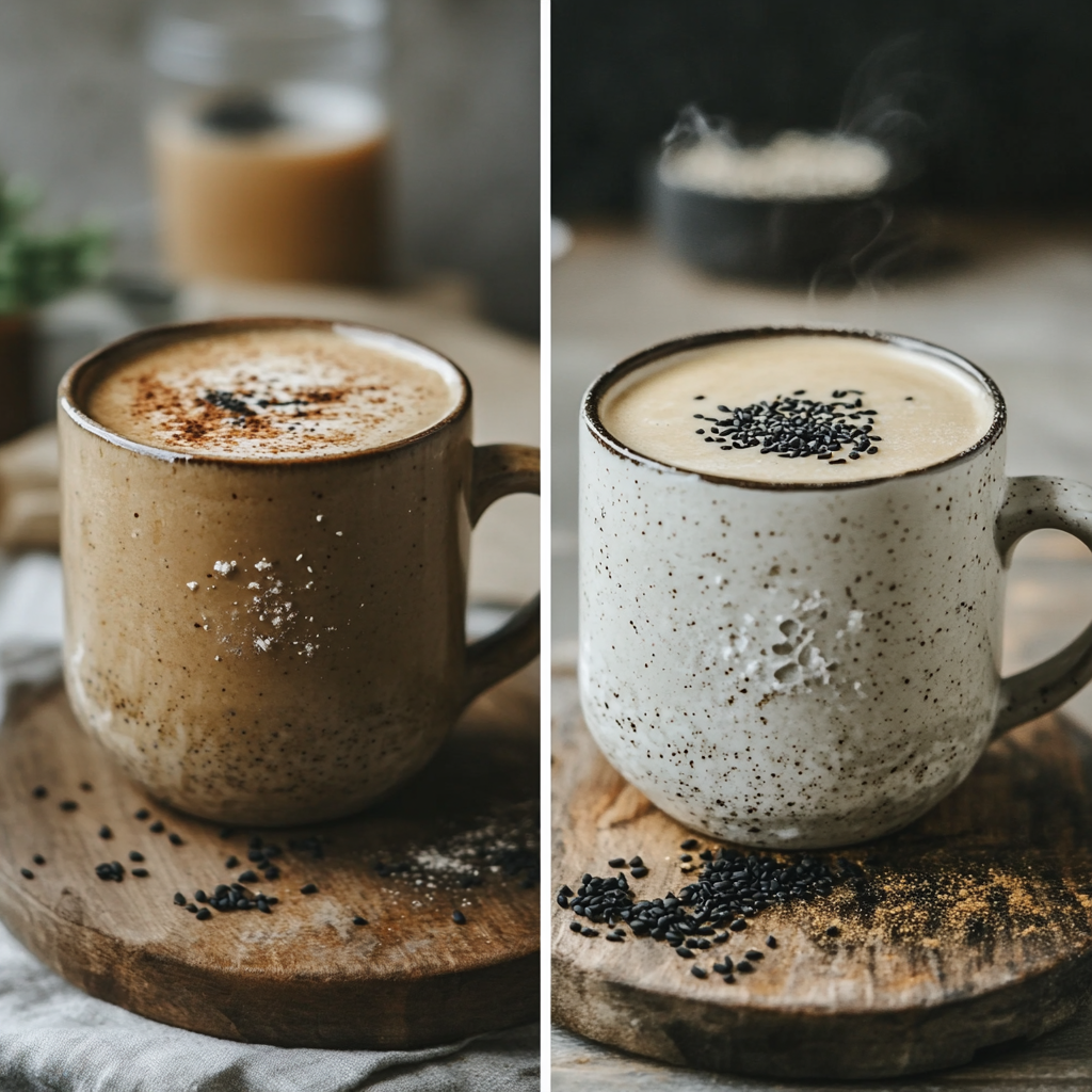 black sesame latte recipe