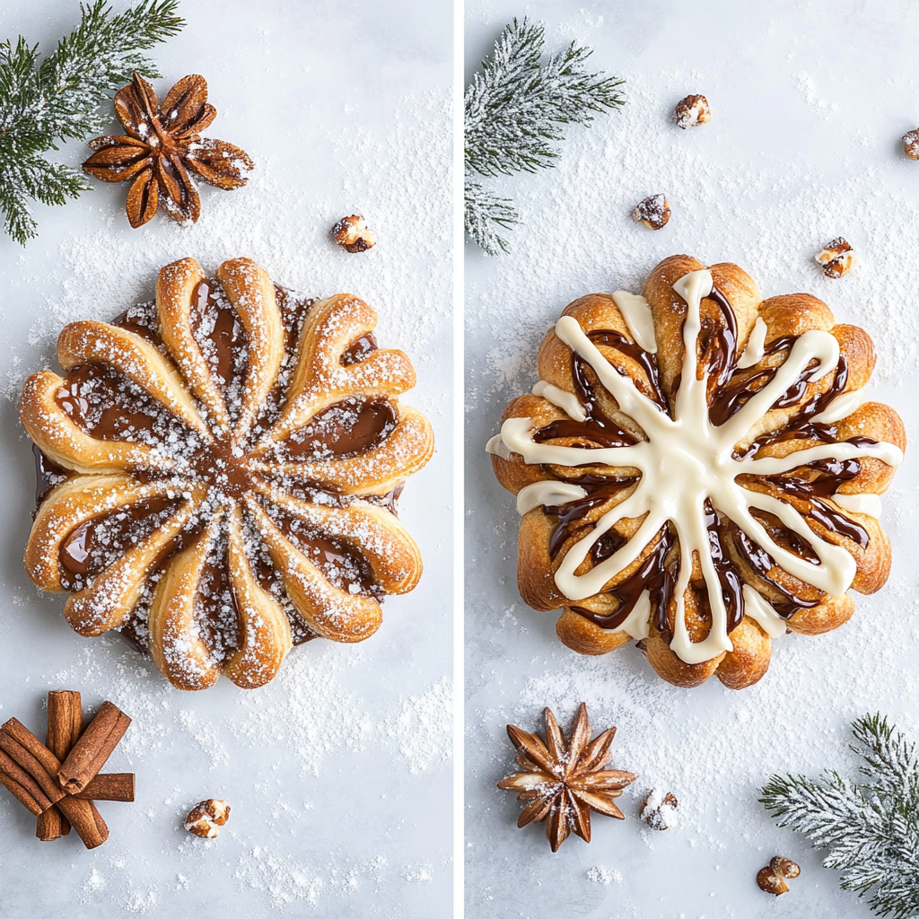 cinnamon roll snowflake recipe