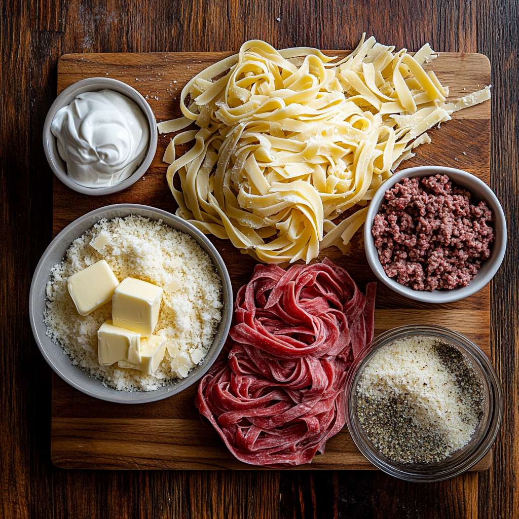 ground beef alfredo recipes