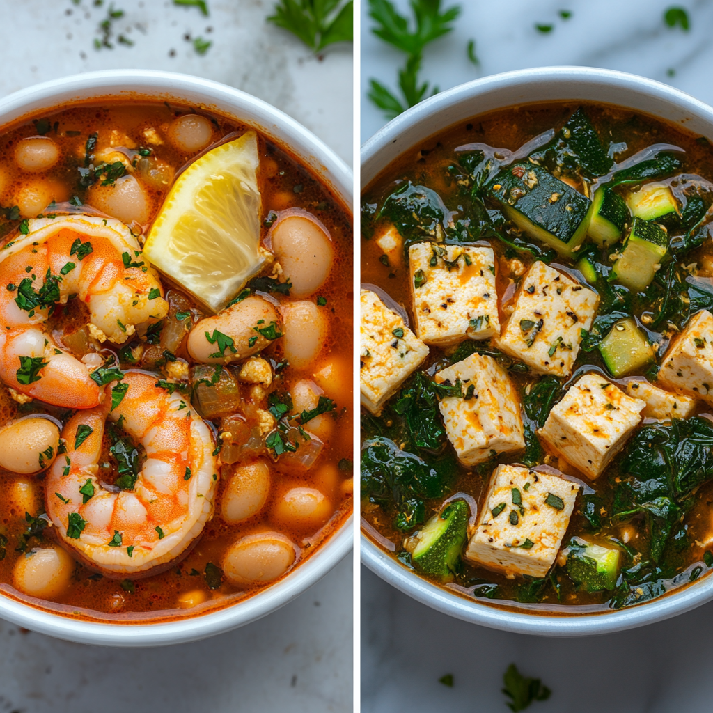 lemony shrimp and bean stew recipe